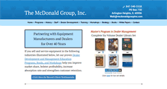 Desktop Screenshot of mcdonaldgroupinc.com