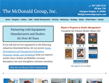 Tablet Screenshot of mcdonaldgroupinc.com